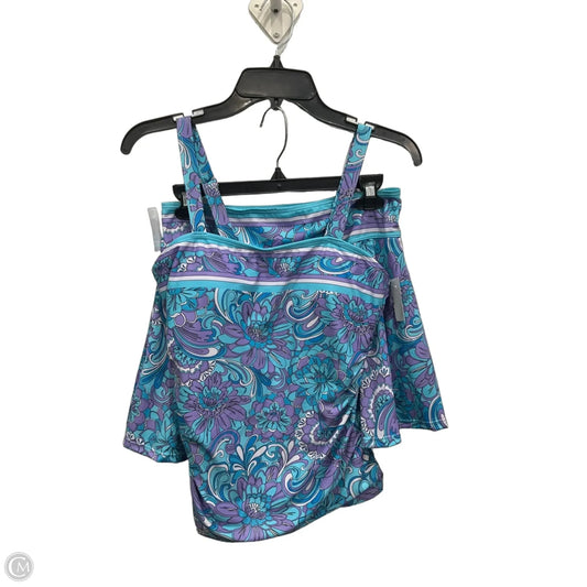 Swimsuit 2pc By Clothes Mentor In Blue, Size: L
