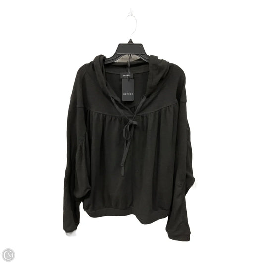Sweatshirt Hoodie By Heyson In Black, Size: 2x