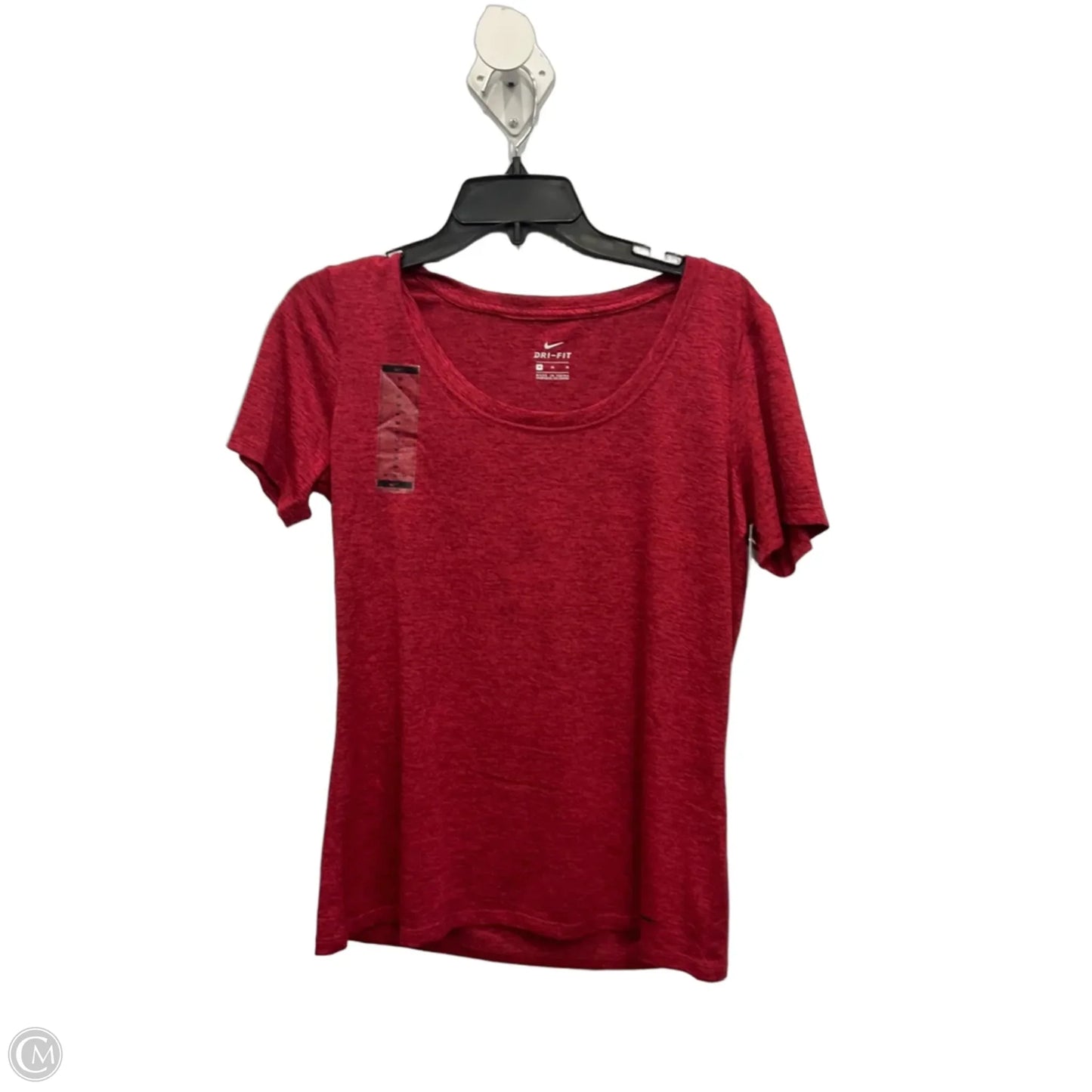 Athletic Top Short Sleeve By Nike Apparel In Red, Size: M
