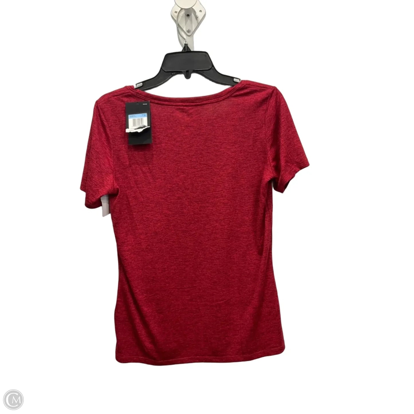 Athletic Top Short Sleeve By Nike Apparel In Red, Size: M