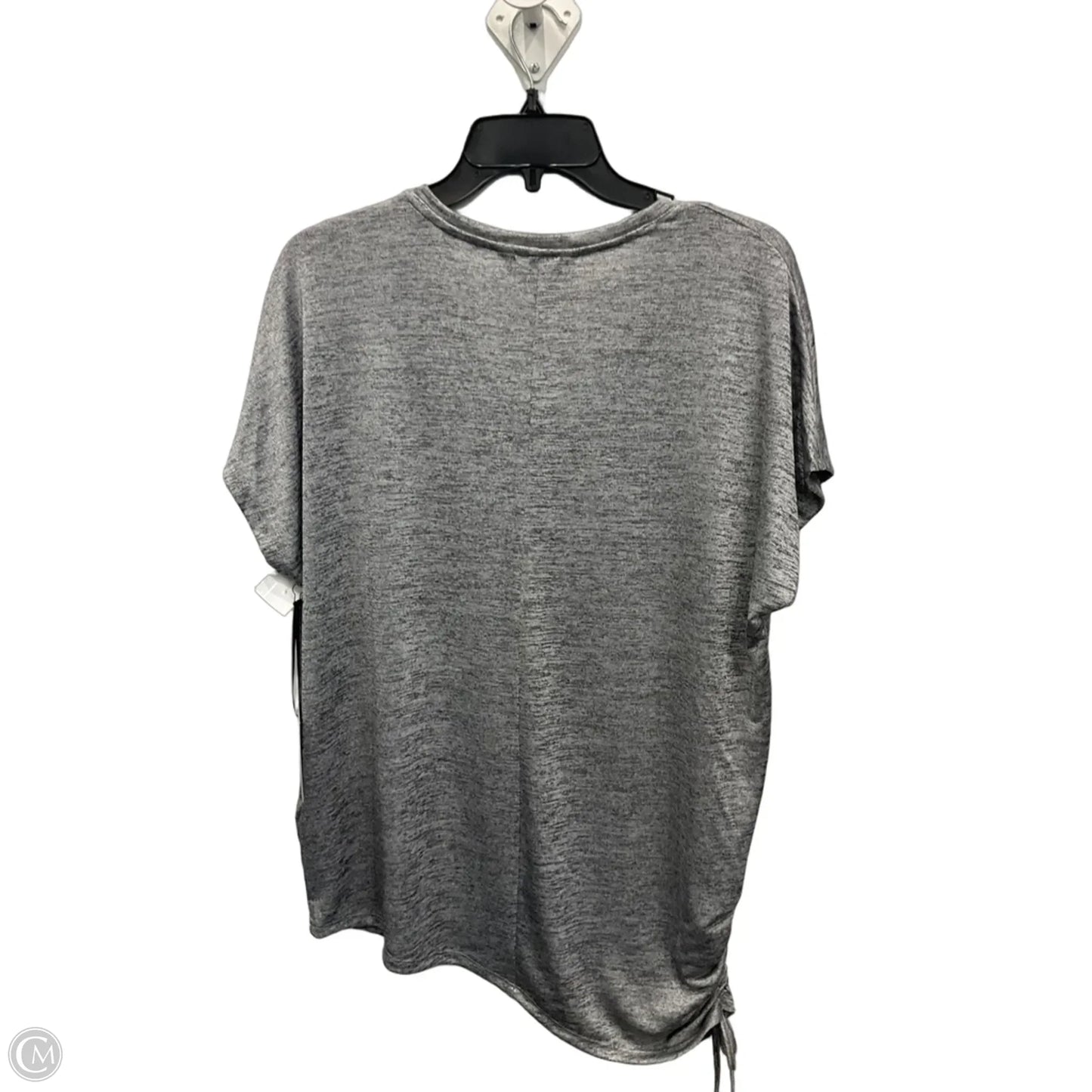 Top Short Sleeve By Simply Vera In Grey, Size: L