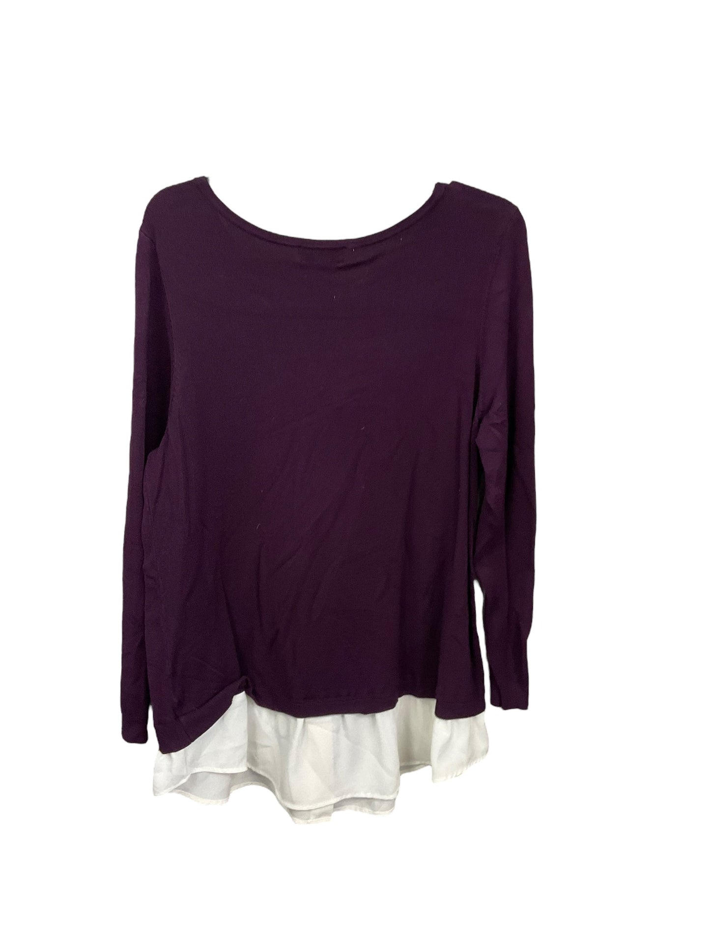 Sweater By Charter Club In Plum, Size: L