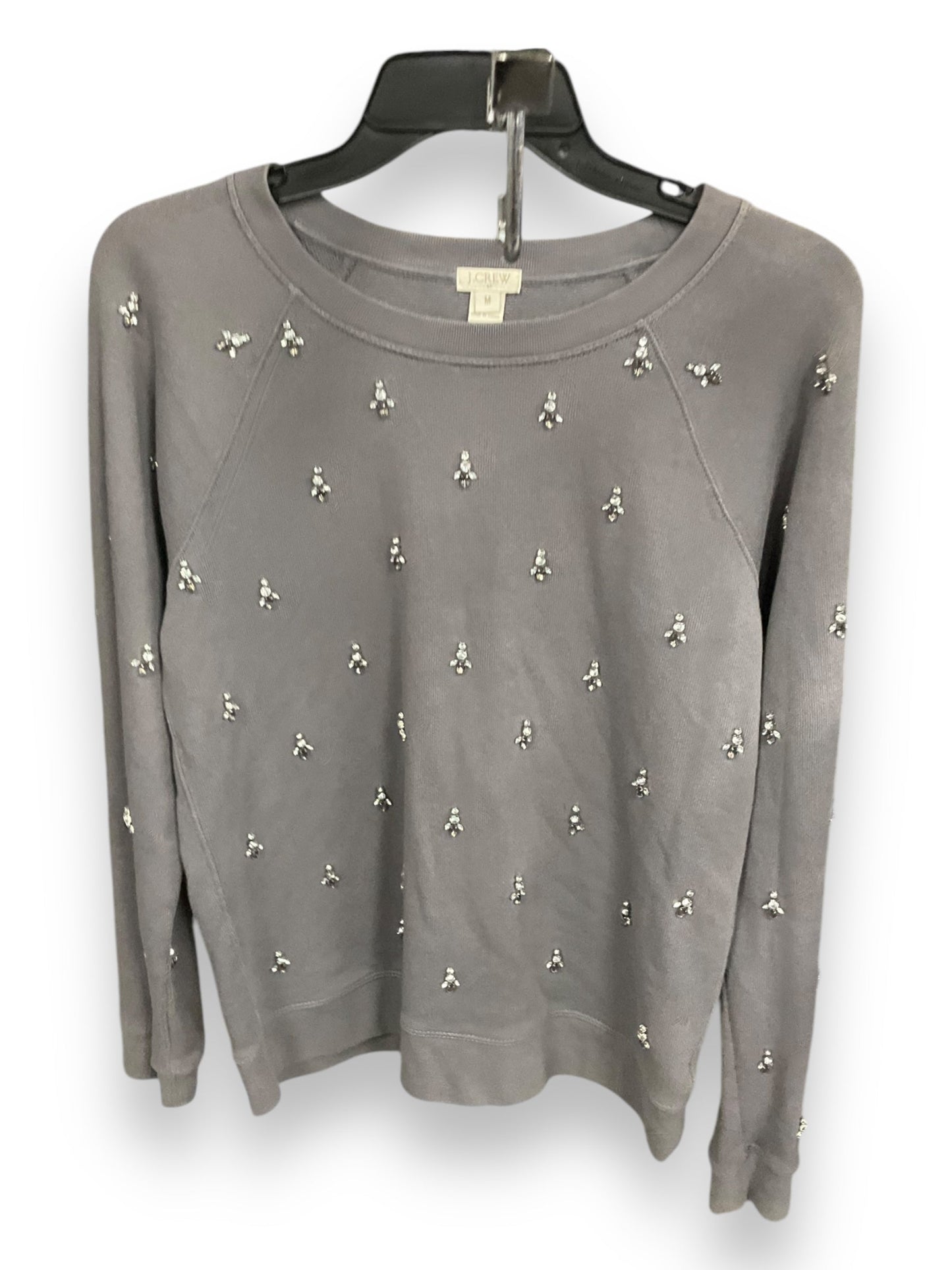 Top Long Sleeve By Cmc In Grey, Size: M