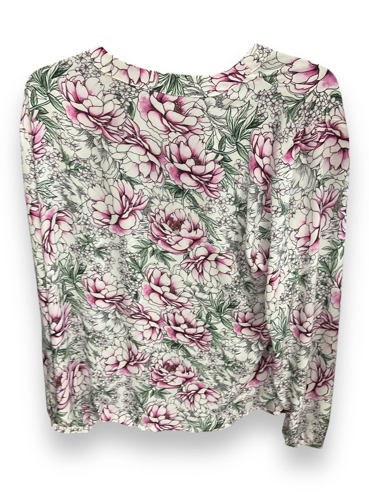 Blouse Long Sleeve By Torrid In Floral Print, Size: Xl