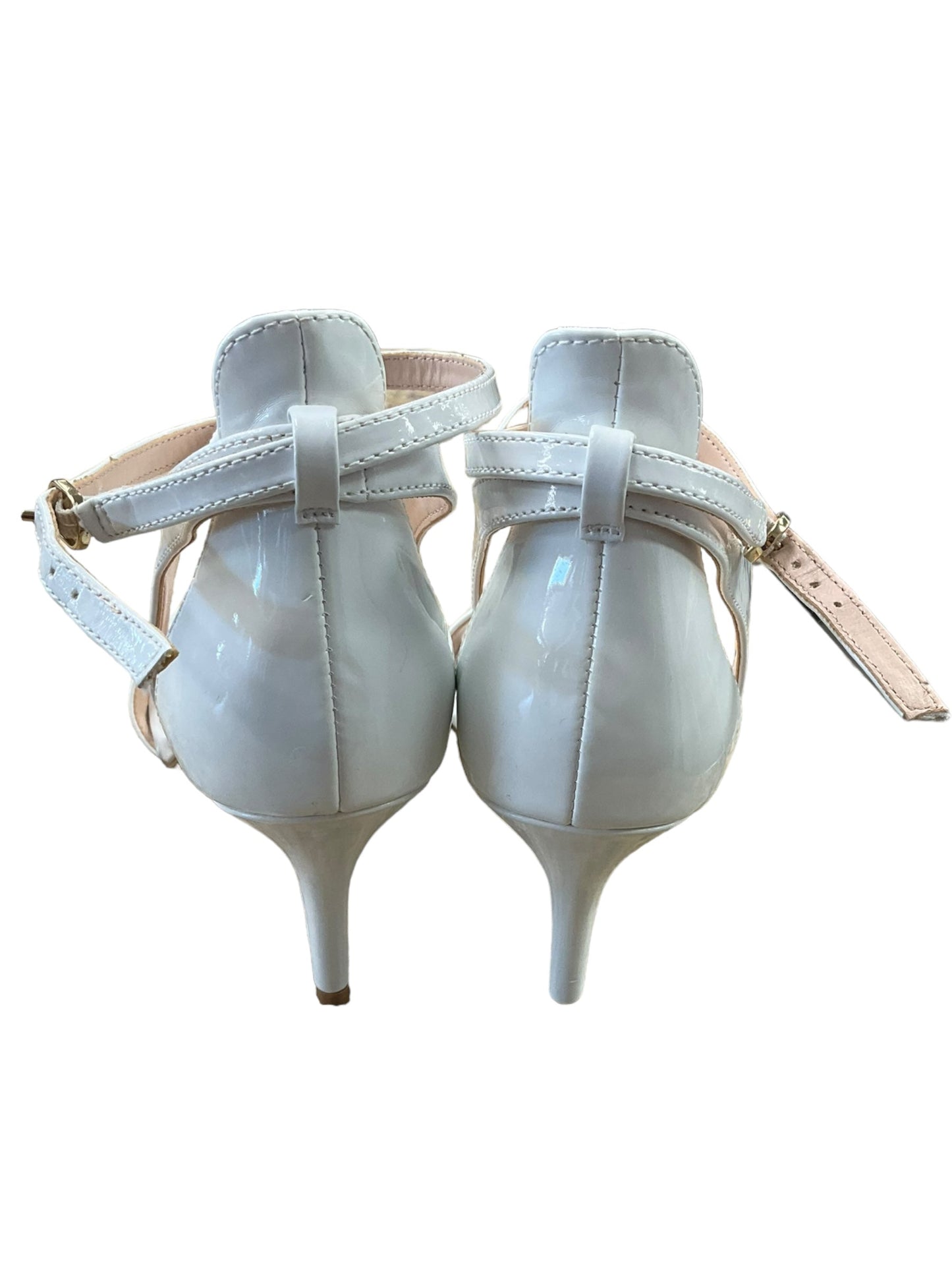 White Shoes Heels Stiletto Kelly And Katie, Size 8.5