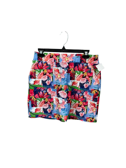 Athletic Skort By Kyodan In Floral Print, Size: M