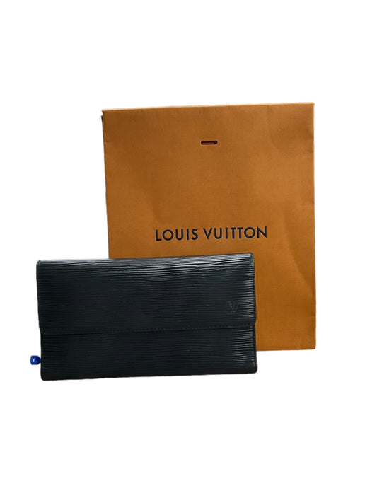 Black Wallet Luxury Designer Louis Vuitton, Size Large