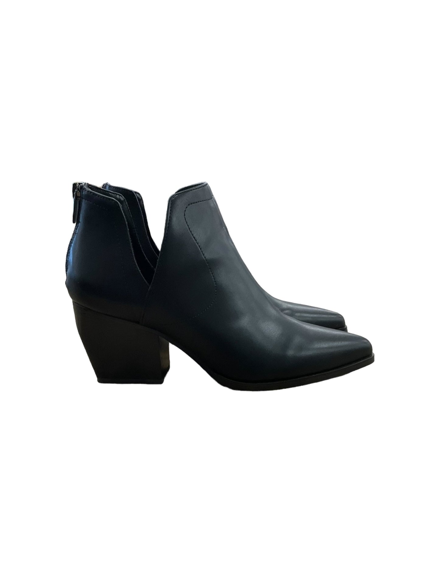 Black Boots Ankle Heels Vince Camuto, Size 10