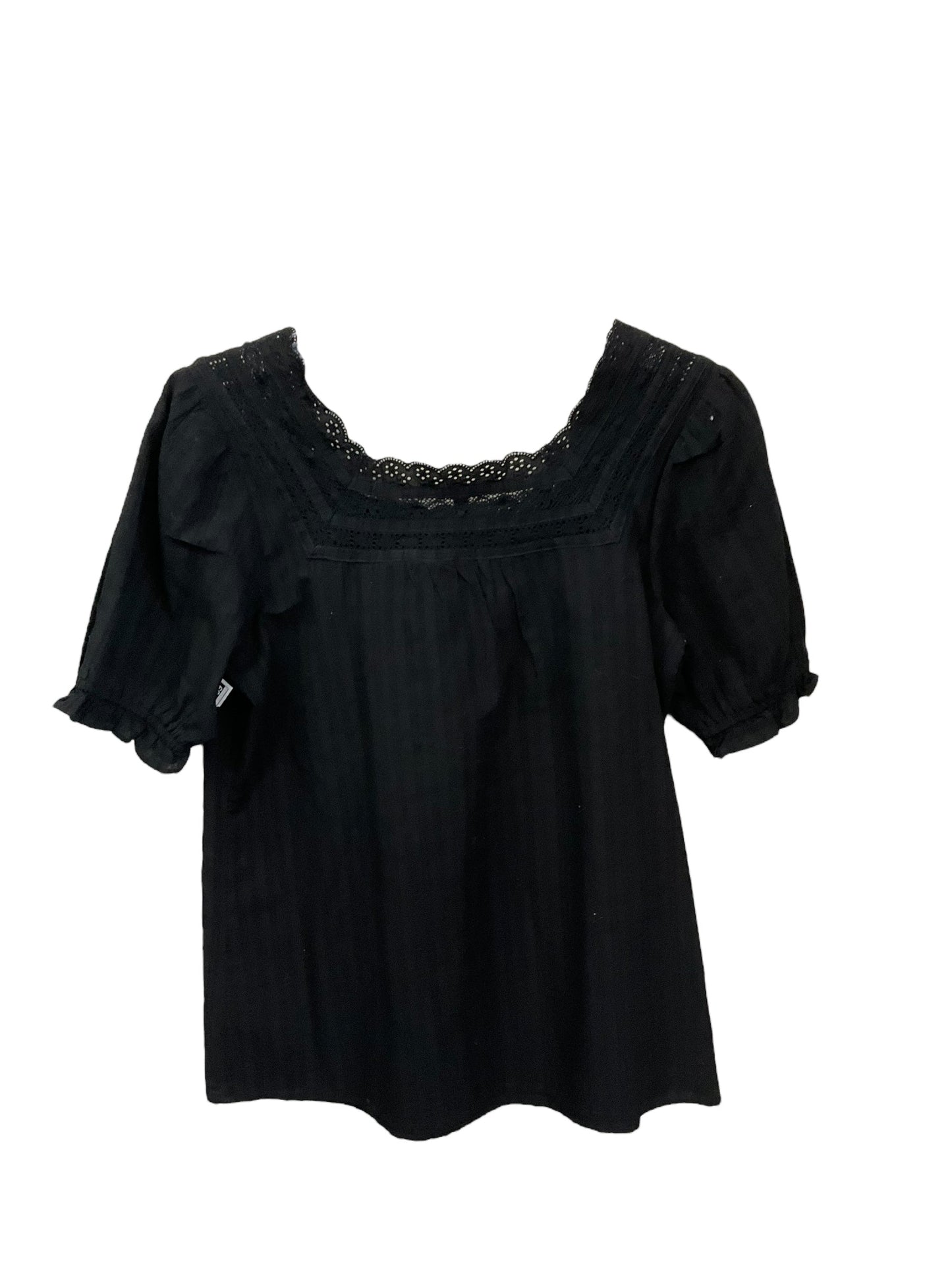 Top Short Sleeve By Talbots In Black, Size: S