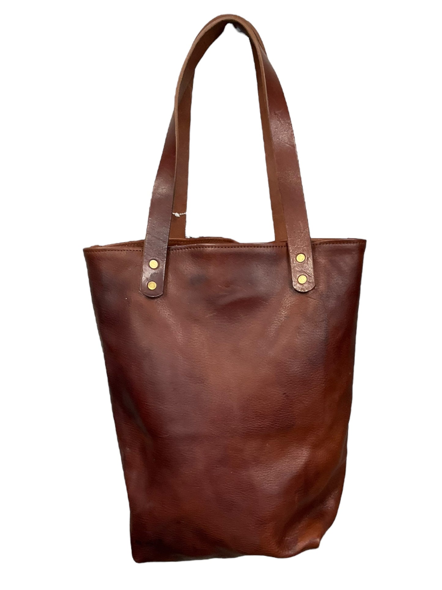 Tote Leather Clothes Mentor, Size Medium