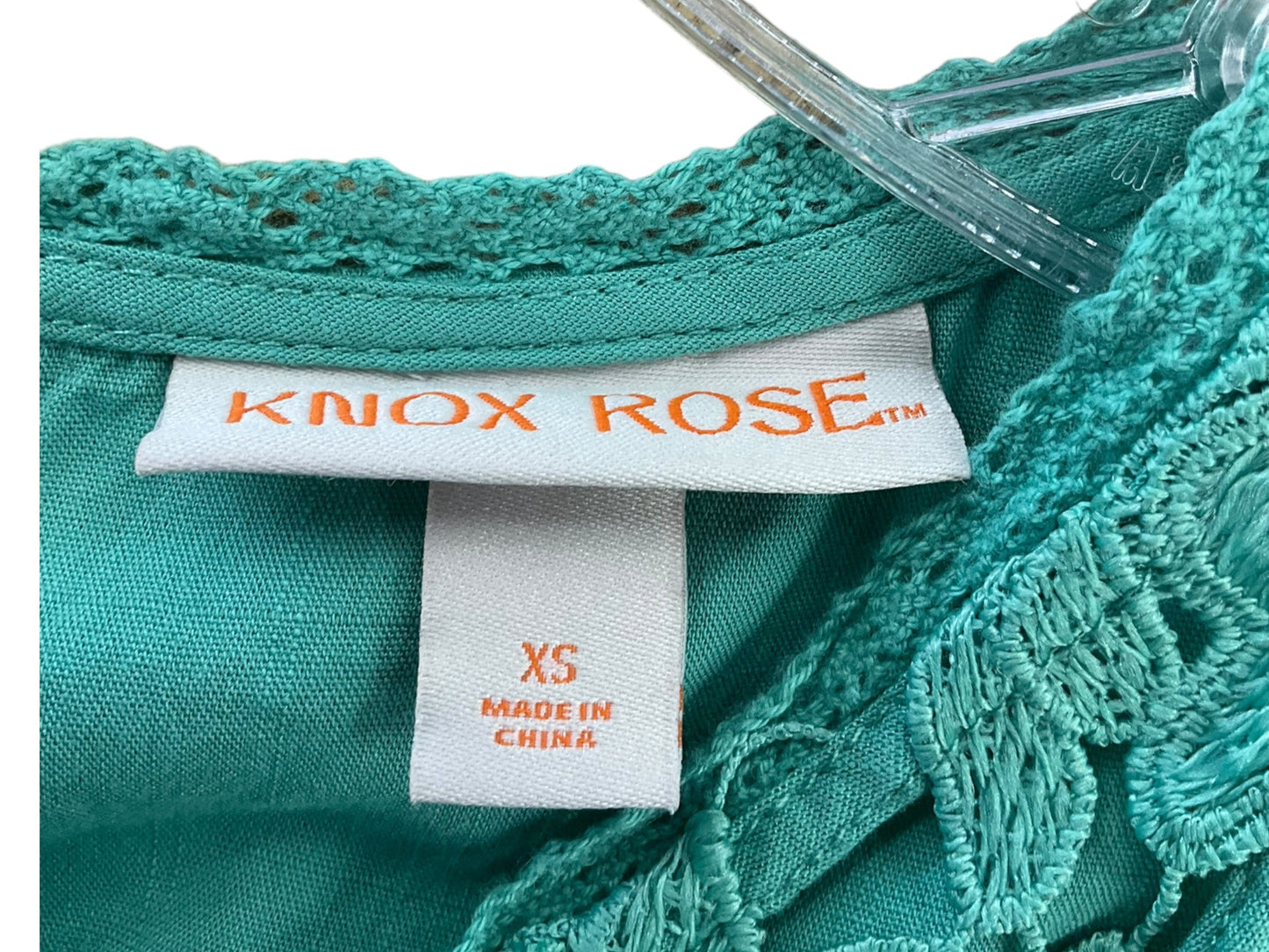 Aqua Top Sleeveless Knox Rose, Size Xs