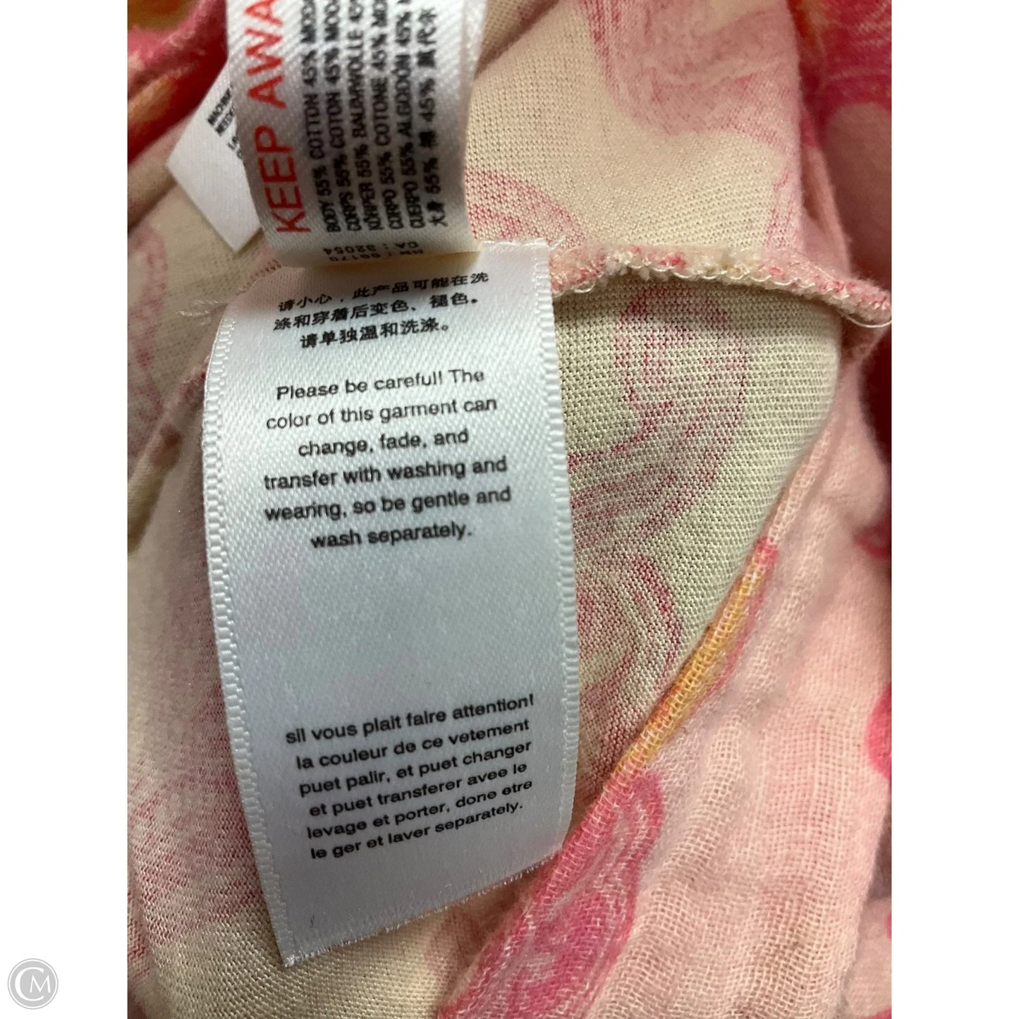 Top Short Sleeve By Daily Practice By Anthropologie In Paisley Print, Size: Xs