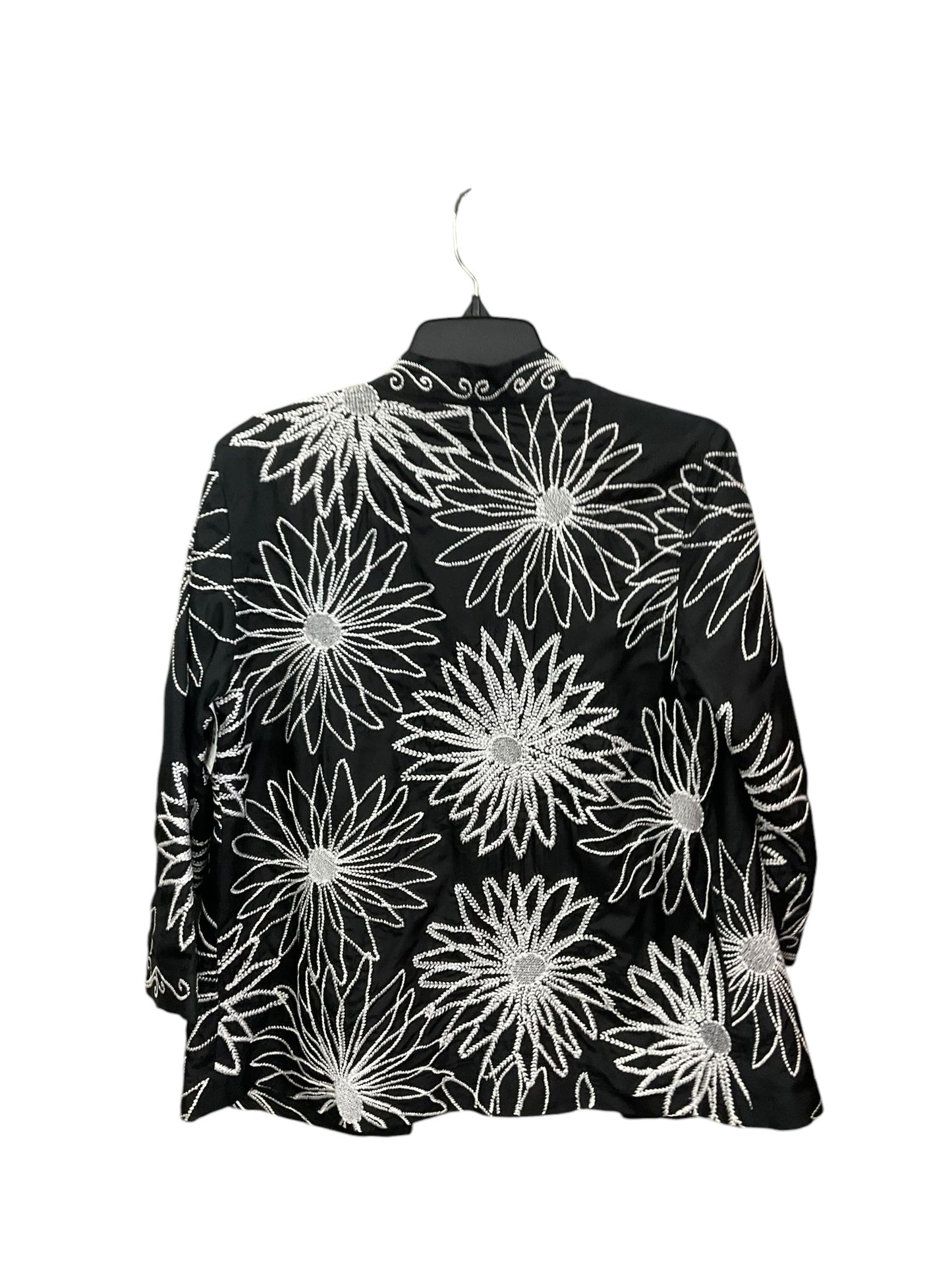 Jacket Other By Chicos In Black & White, Size: M