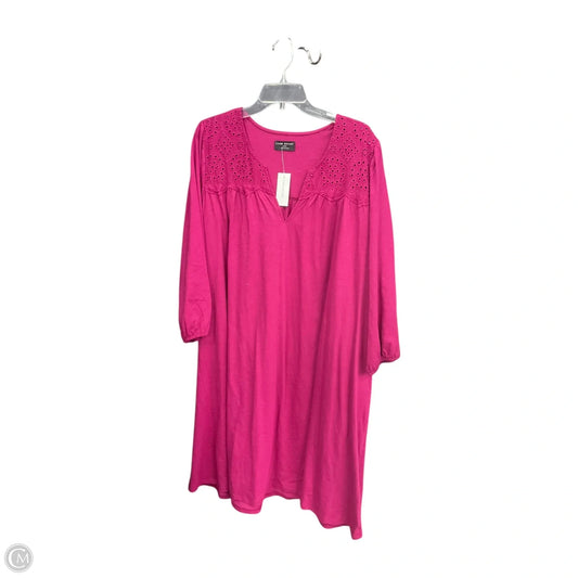 Dress Casual Midi By Lane Bryant In Maroon, Size: 3x