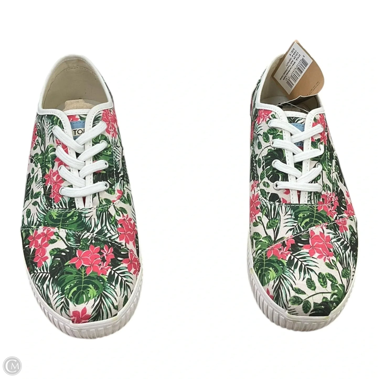 Shoes Sneakers By Toms In Floral Print, Size: 9