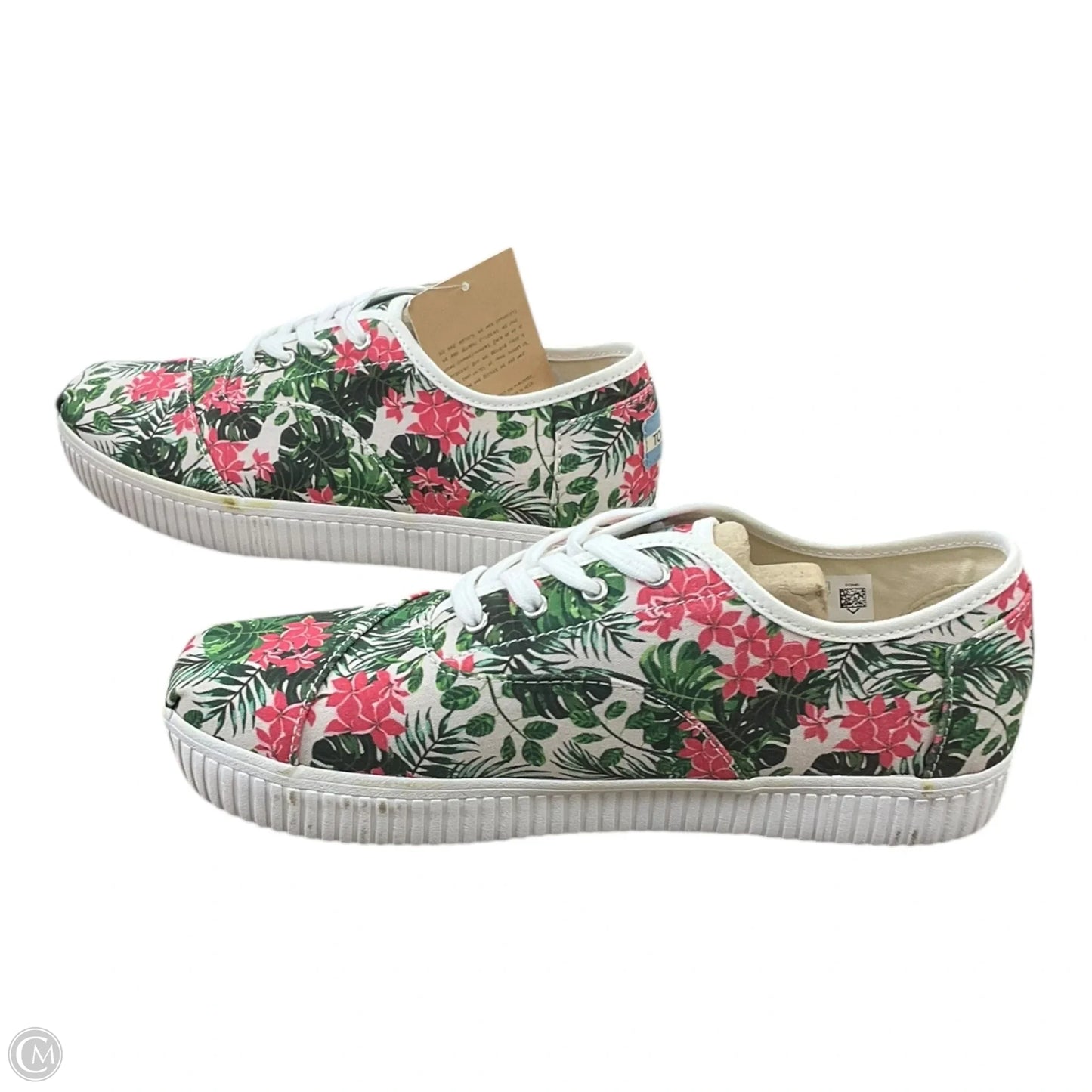 Shoes Sneakers By Toms In Floral Print, Size: 9