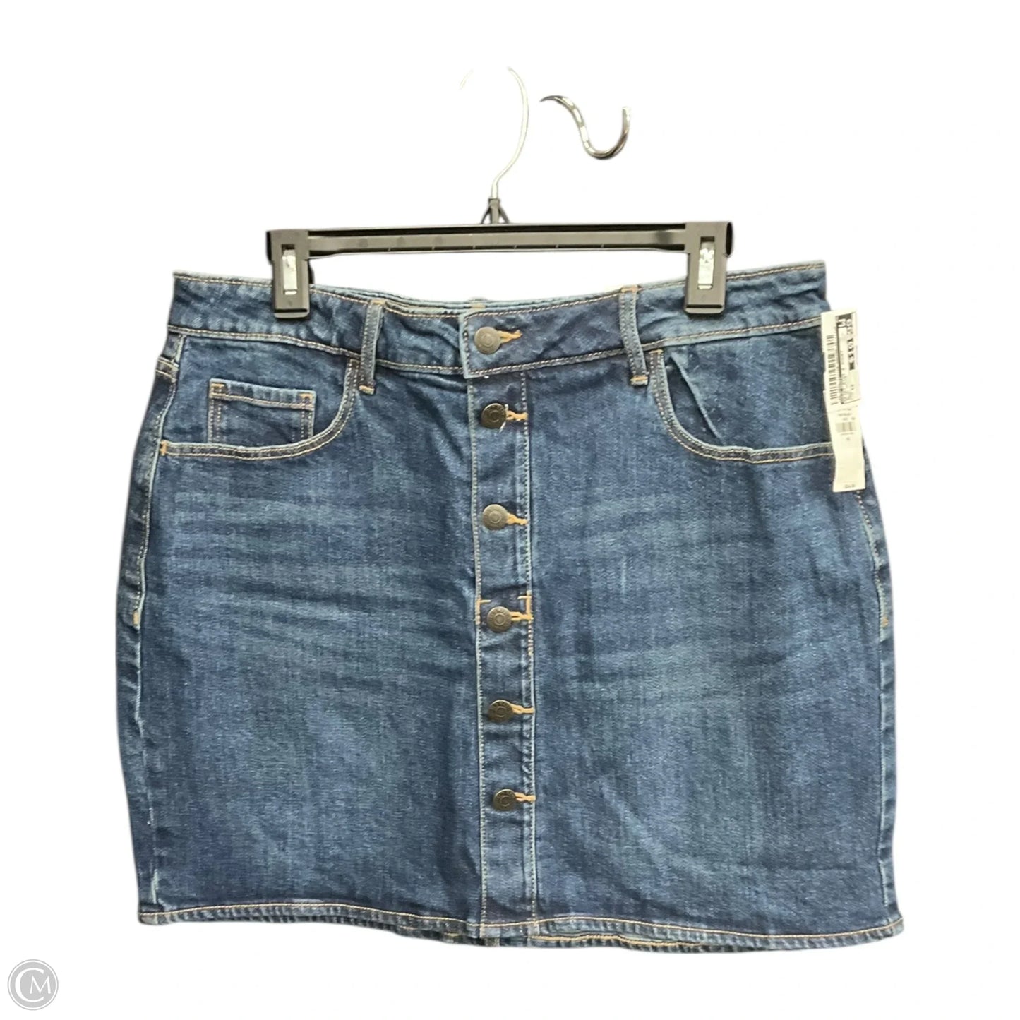 Skirt Mini & Short By Old Navy In Blue Denim, Size: 12
