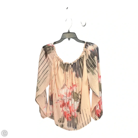 Top Long Sleeve By White House Black Market In Multi-colored, Size: L