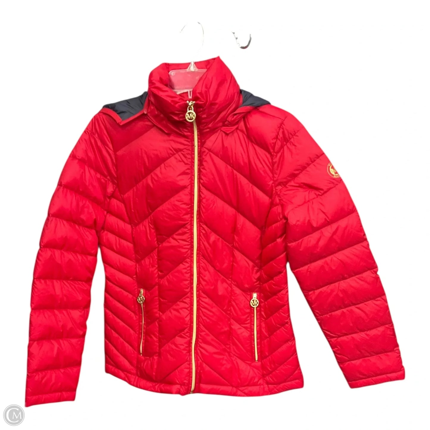 Coat Puffer & Quilted By Michael By Michael Kors In Red, Size: M