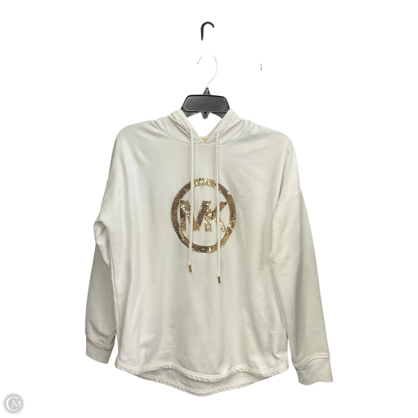 Sweatshirt Hoodie By Michael By Michael Kors In White, Size: S