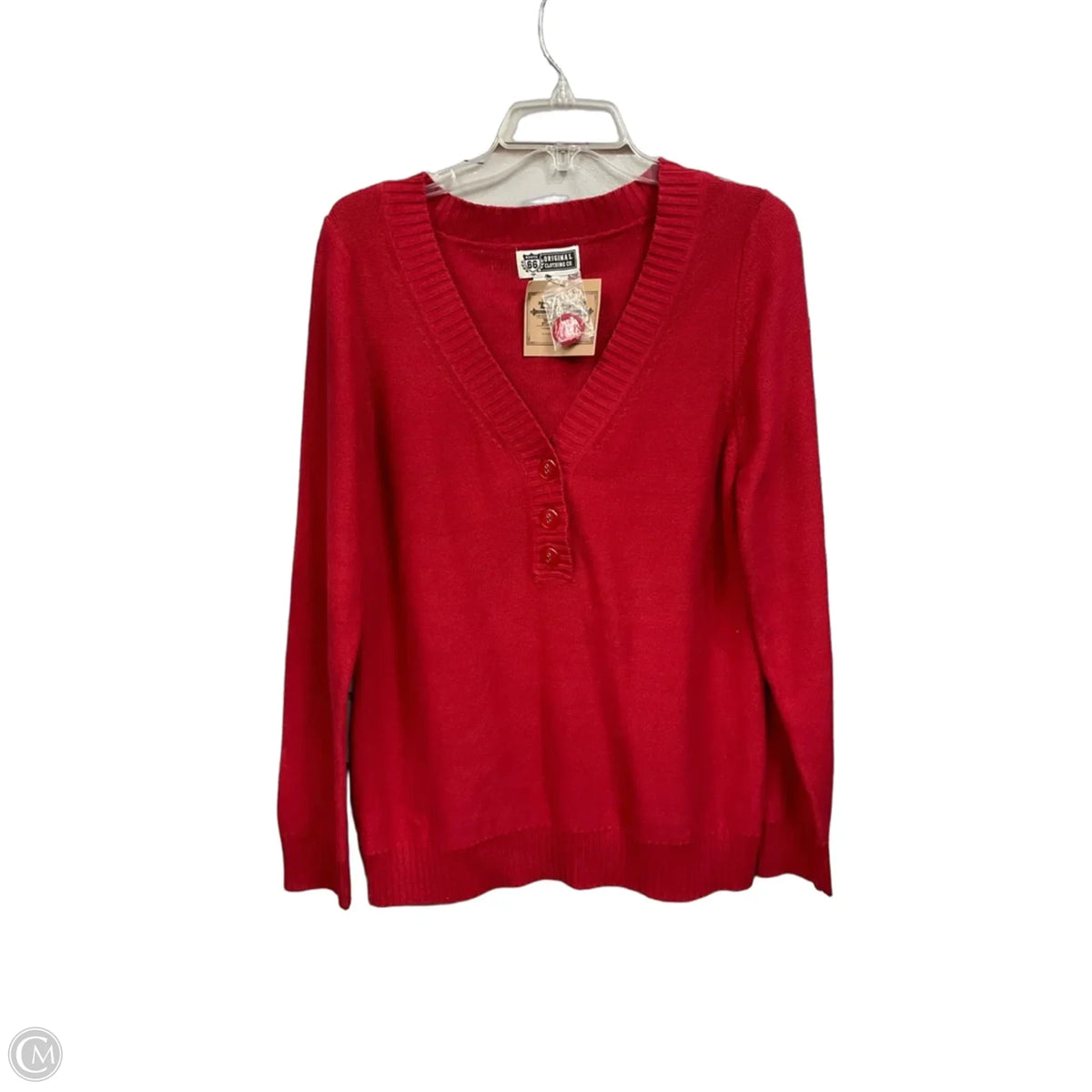 Sweater By Route 66 In Red, Size: Xl