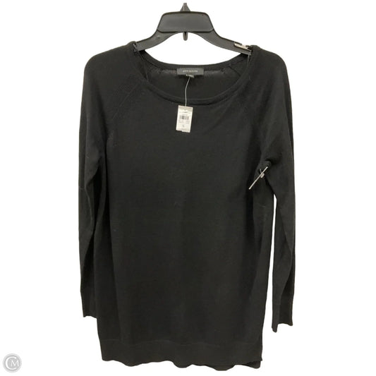 Top Long Sleeve By Ann Taylor In Black, Size: S