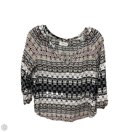 Top 3/4 Sleeve By Velvet By Graham & Spencer In Multi-colored, Size: Xs