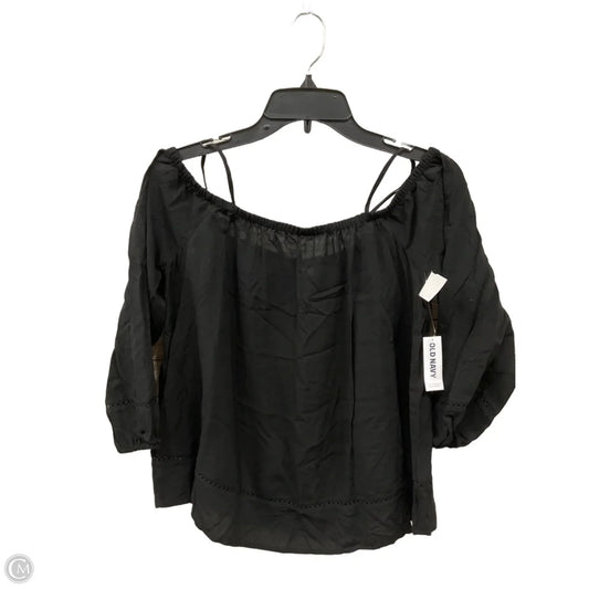 Top 3/4 Sleeve By Old Navy In Black, Size: S