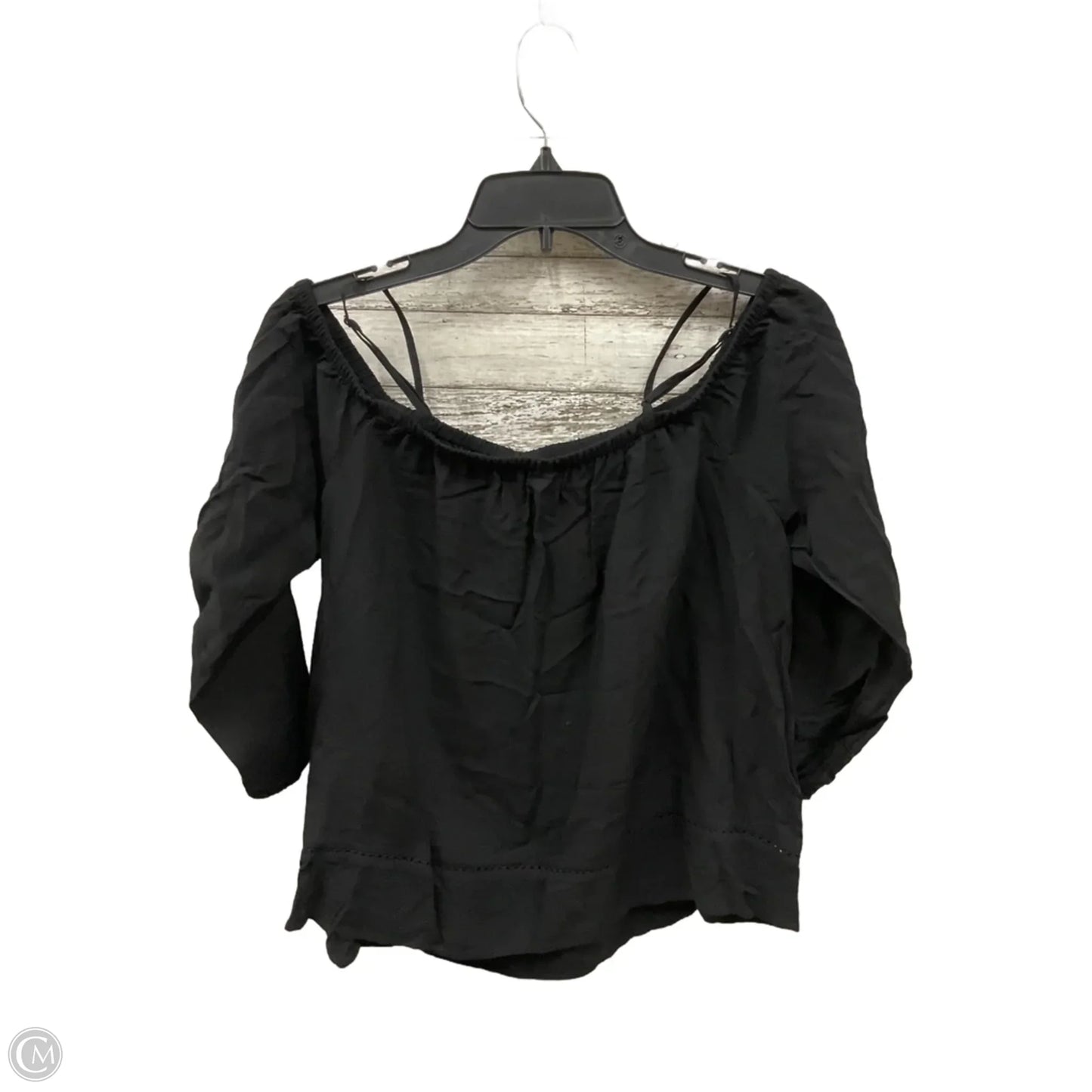 Top 3/4 Sleeve By Old Navy In Black, Size: S