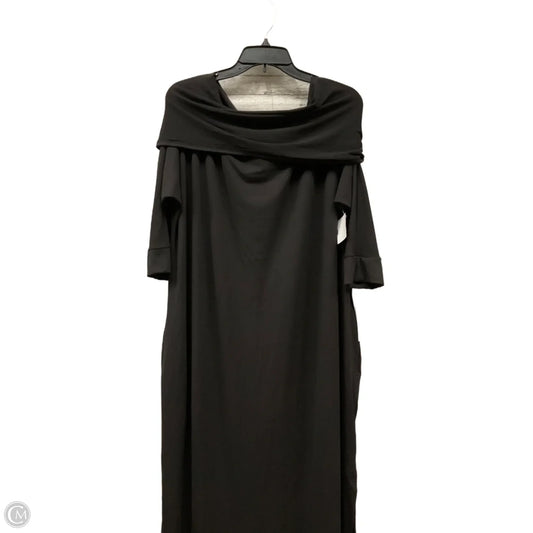 Dress Casual Maxi By Clothes Mentor In Black, Size: 2x