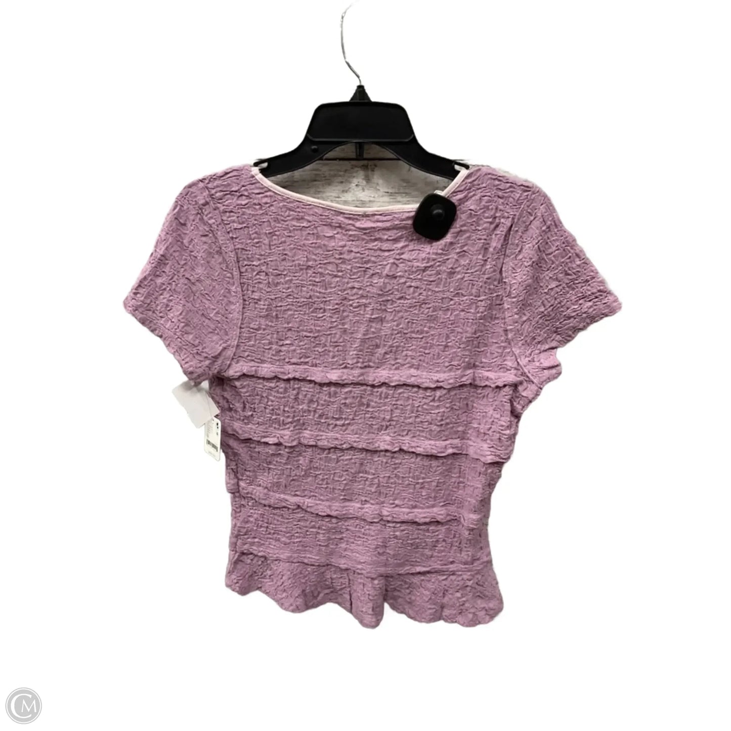 Top Short Sleeve By Free People In Purple, Size: Xl