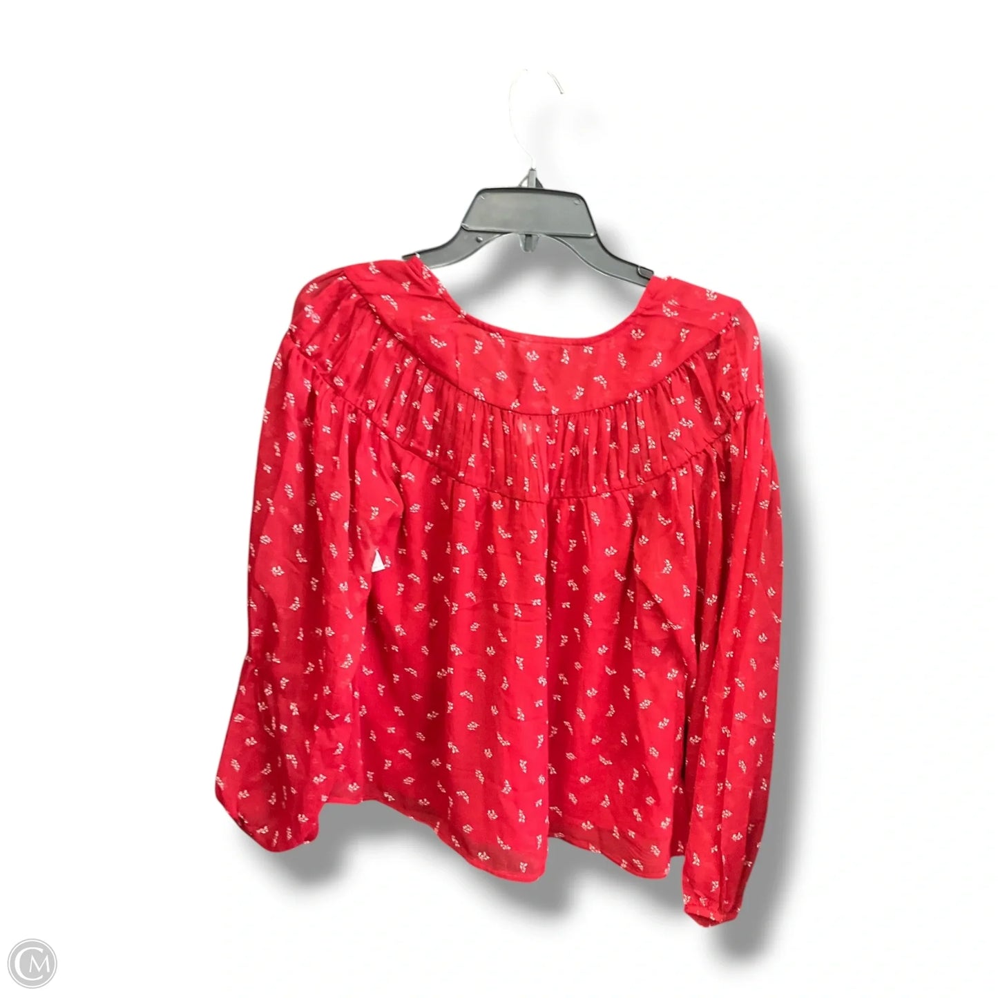 Top Long Sleeve By Old Navy In Red, Size: Xs