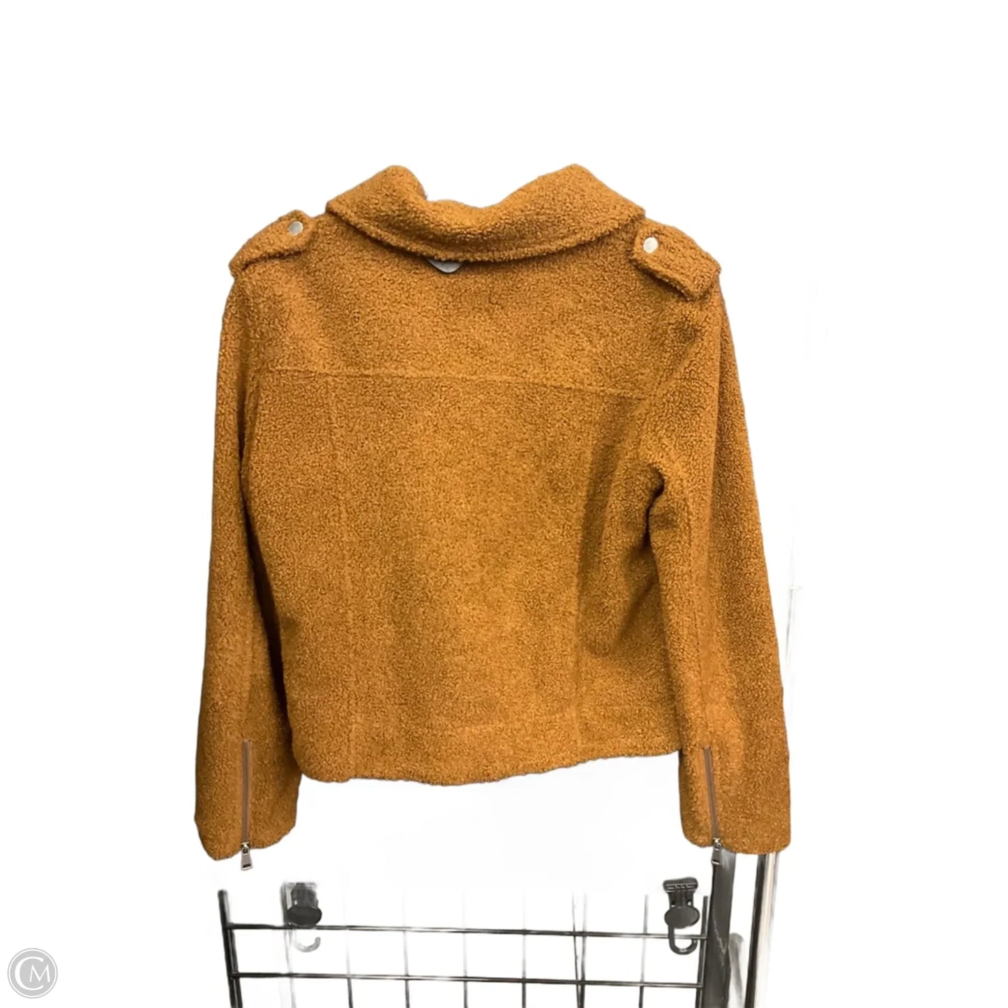 Jacket Fleece By Max Studio In Brown, Size: M