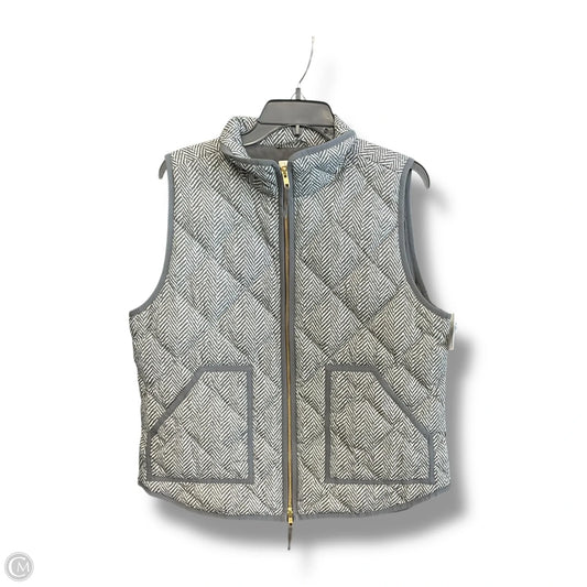 Vest Other By J. Crew In Grey & White, Size: L