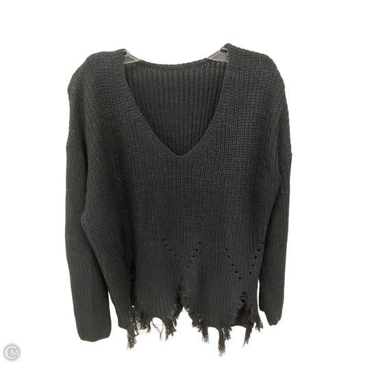 Sweater By Shein In Black, Size: 3x