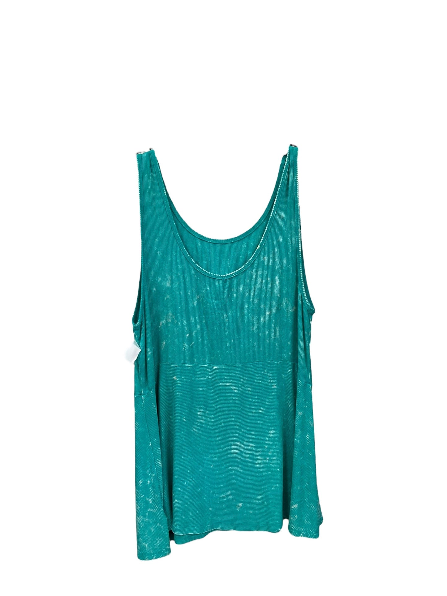 Top Sleeveless By Torrid In Turquoise, Size: 2x