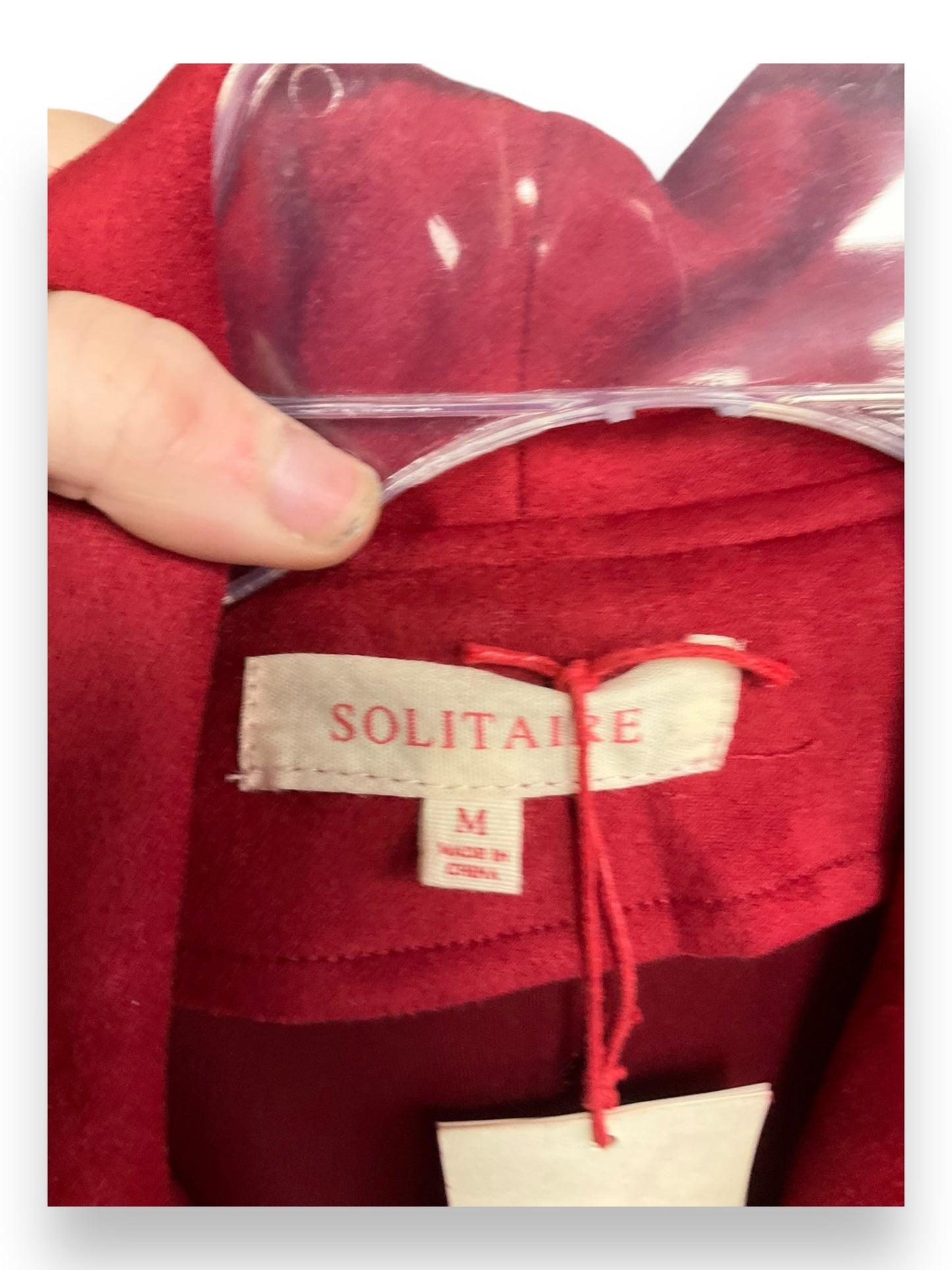 Jacket Other By Solitaire In Red, Size: M