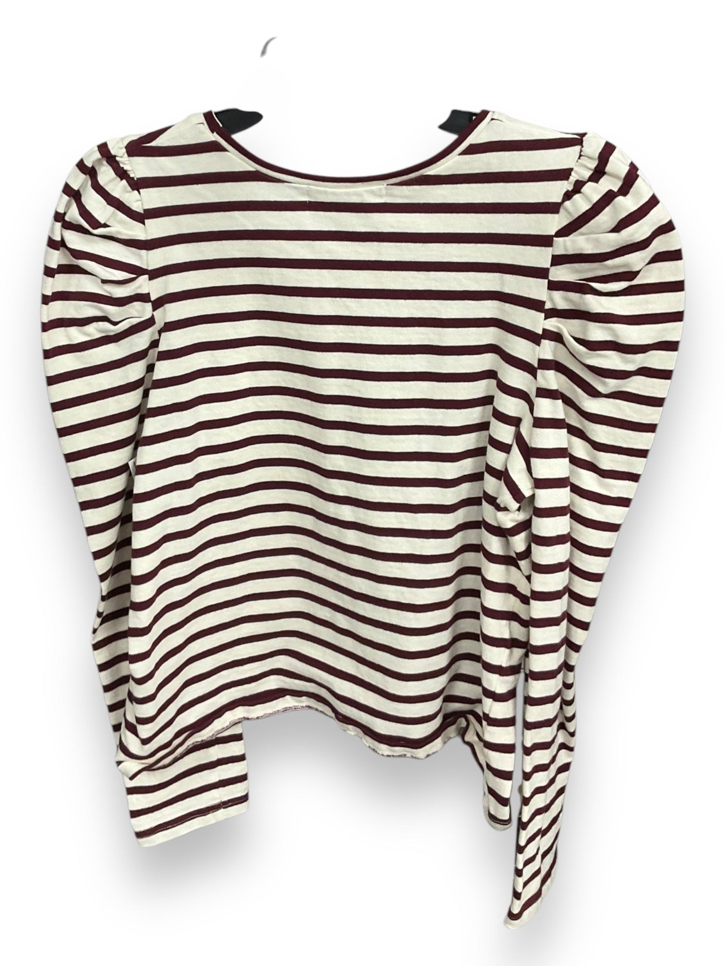 Top Long Sleeve Designer By Rebecca Minkoff In Striped Pattern, Size: L