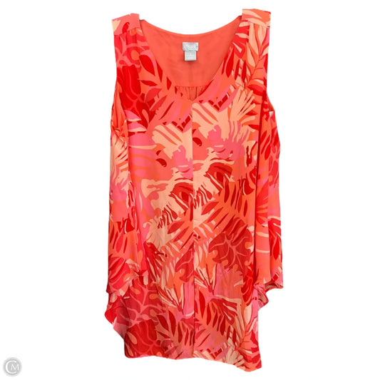 Top Sleeveless By Chicos In Multi-colored, Size: M