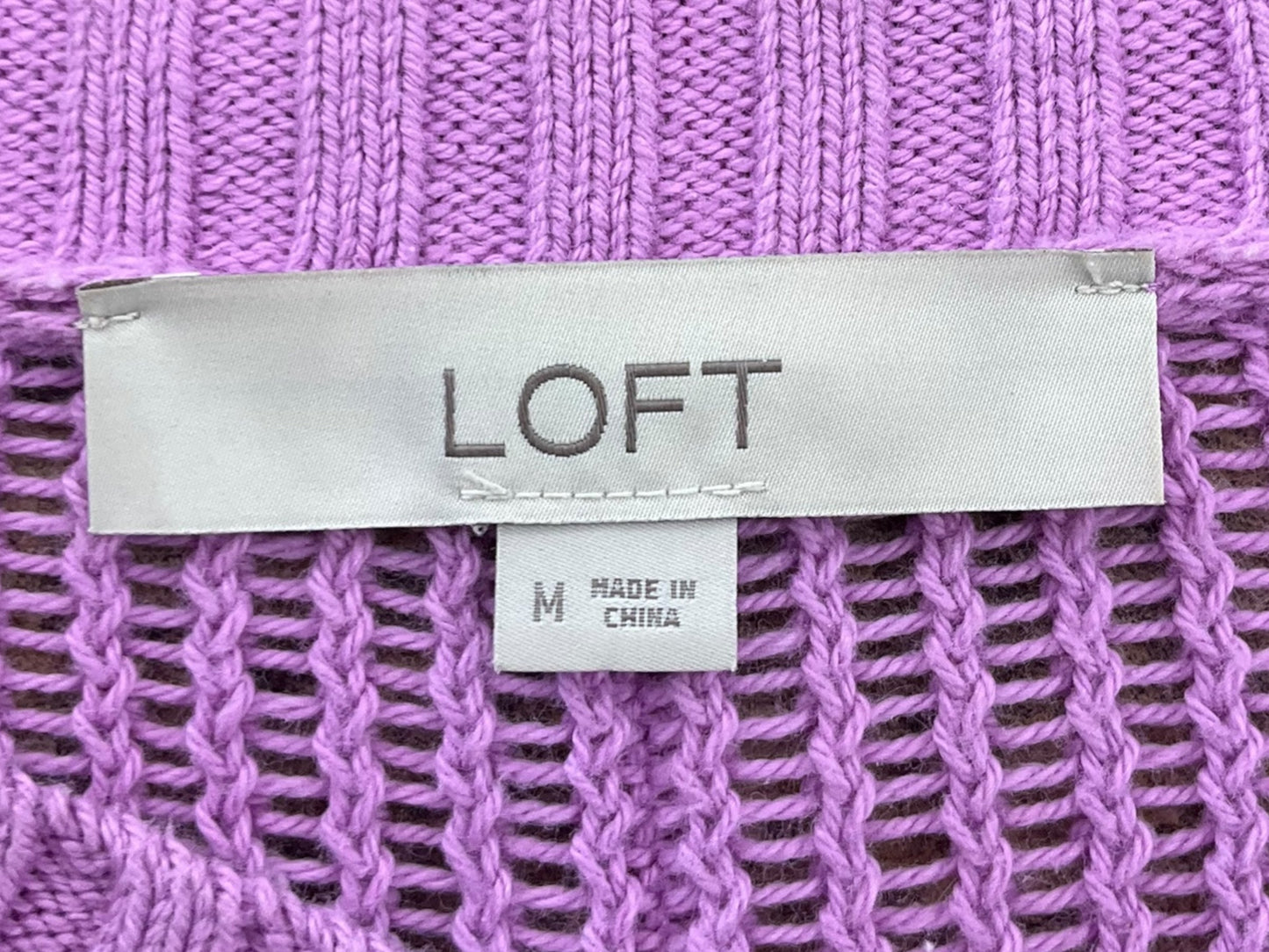 Sweater By Loft In Purple, Size: M