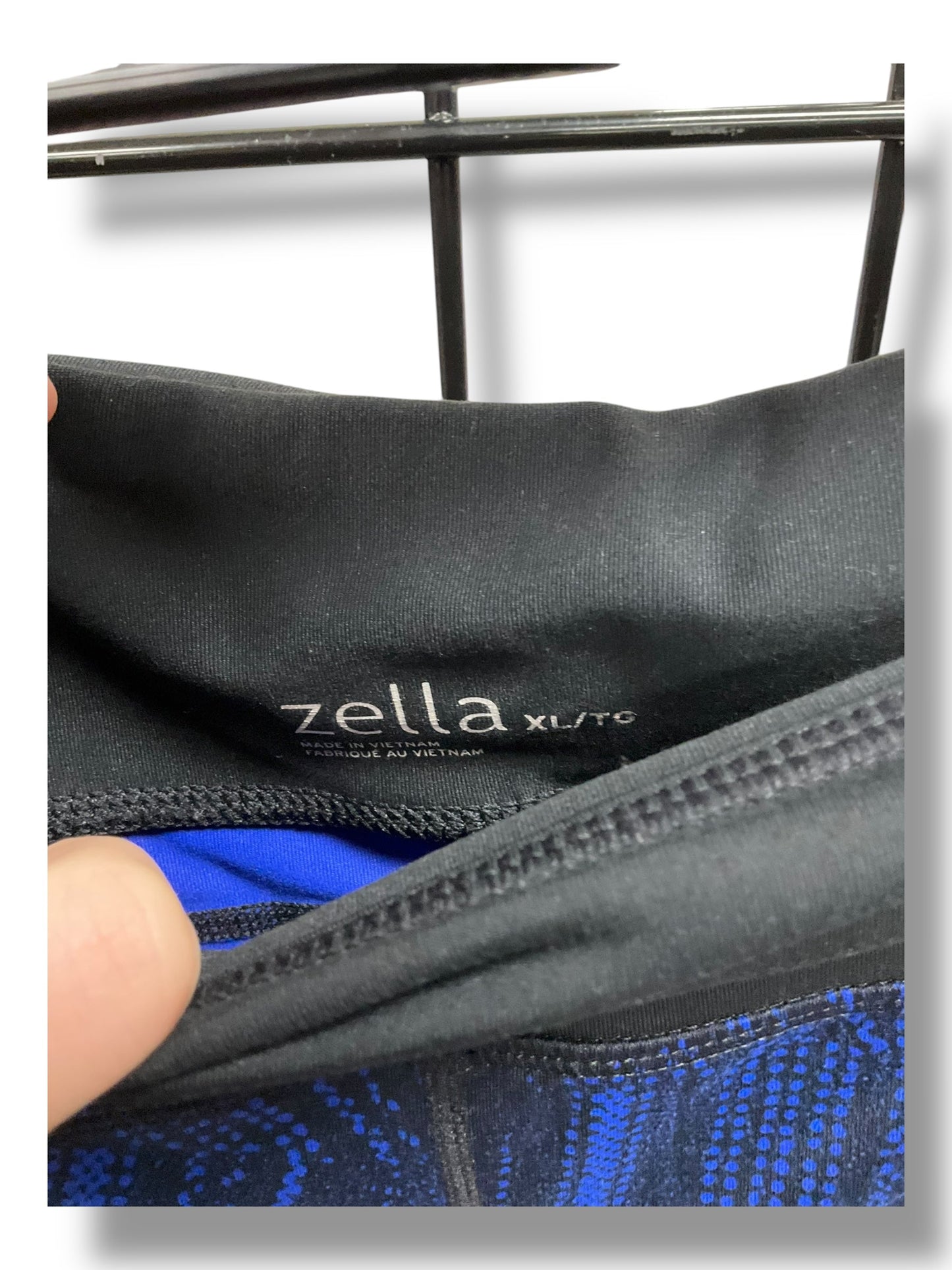 Athletic Leggings By Zella In Black & Blue, Size: Xl