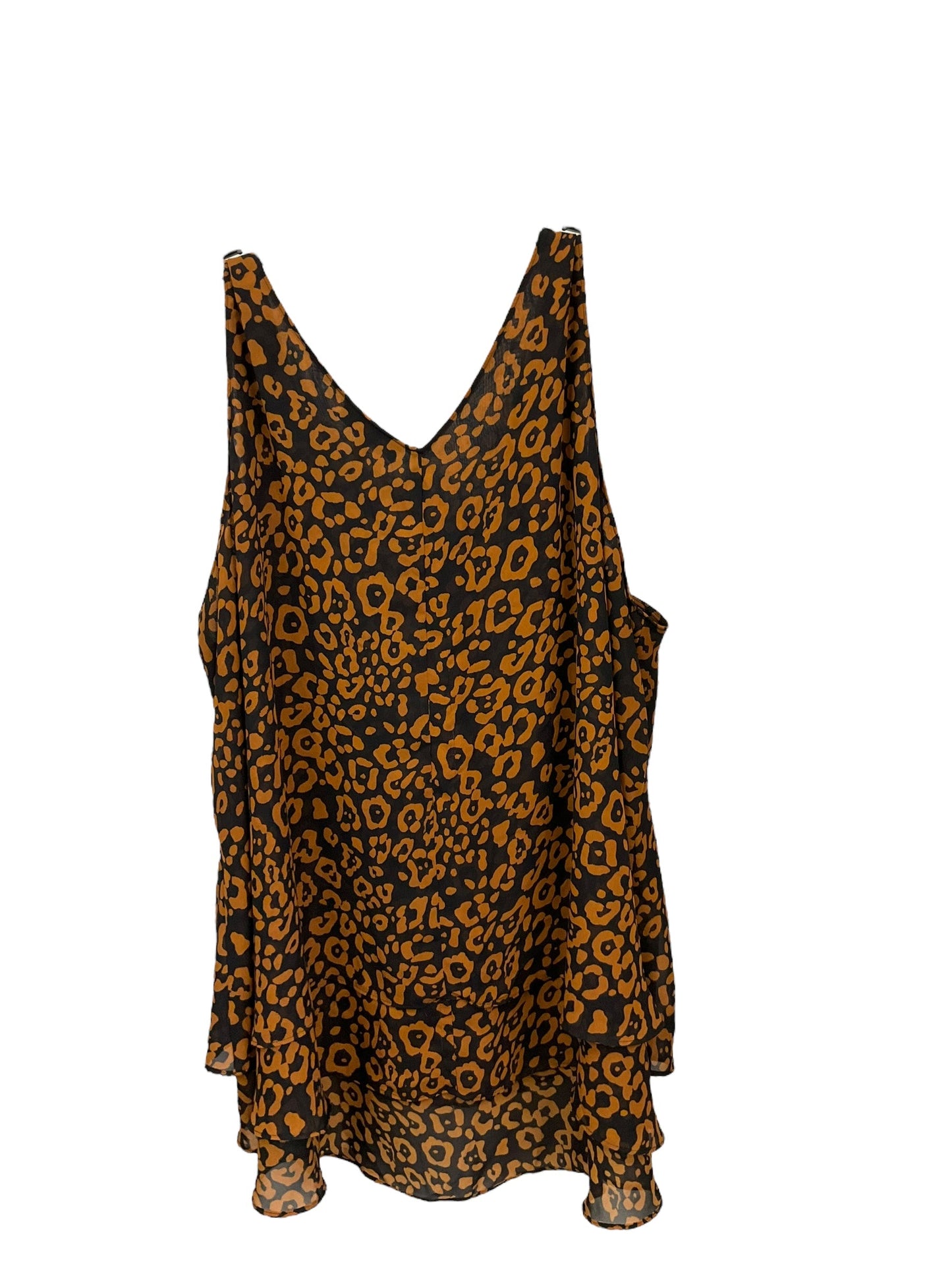 Top Sleeveless By Lane Bryant In Animal Print, Size: 3x