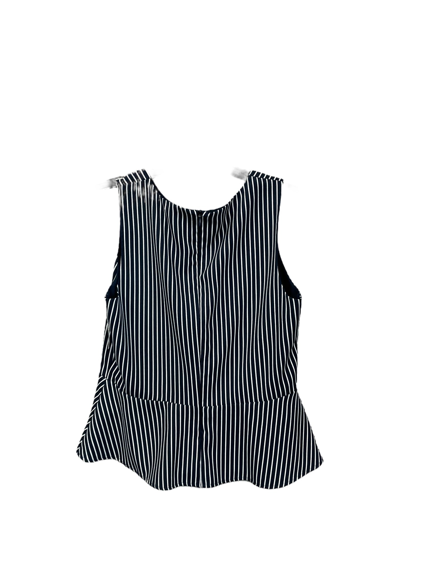 Top Sleeveless By Banana Republic In Striped Pattern, Size: 4