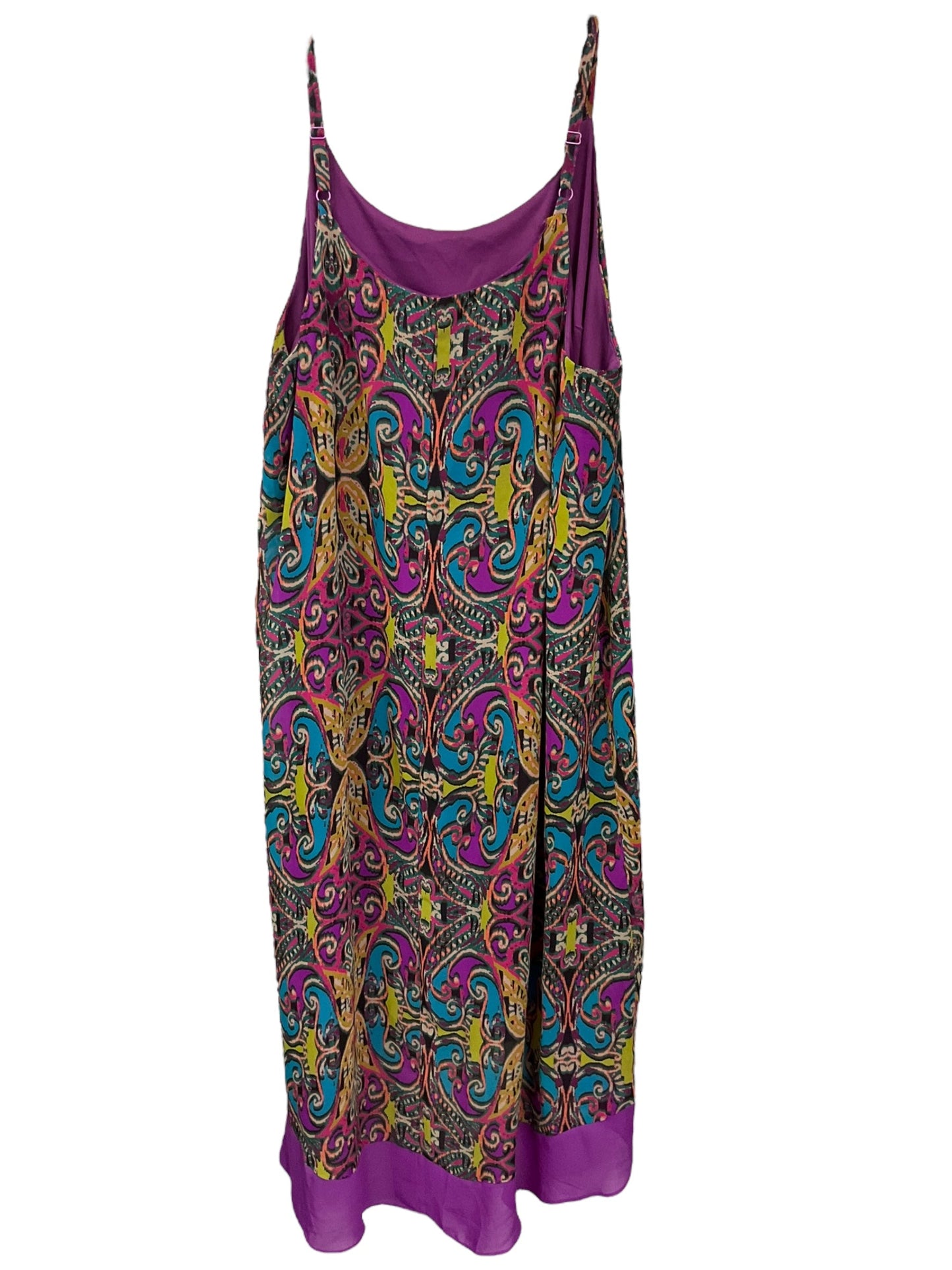 Paisley Print Dress Casual Midi Lane Bryant, Size 2x