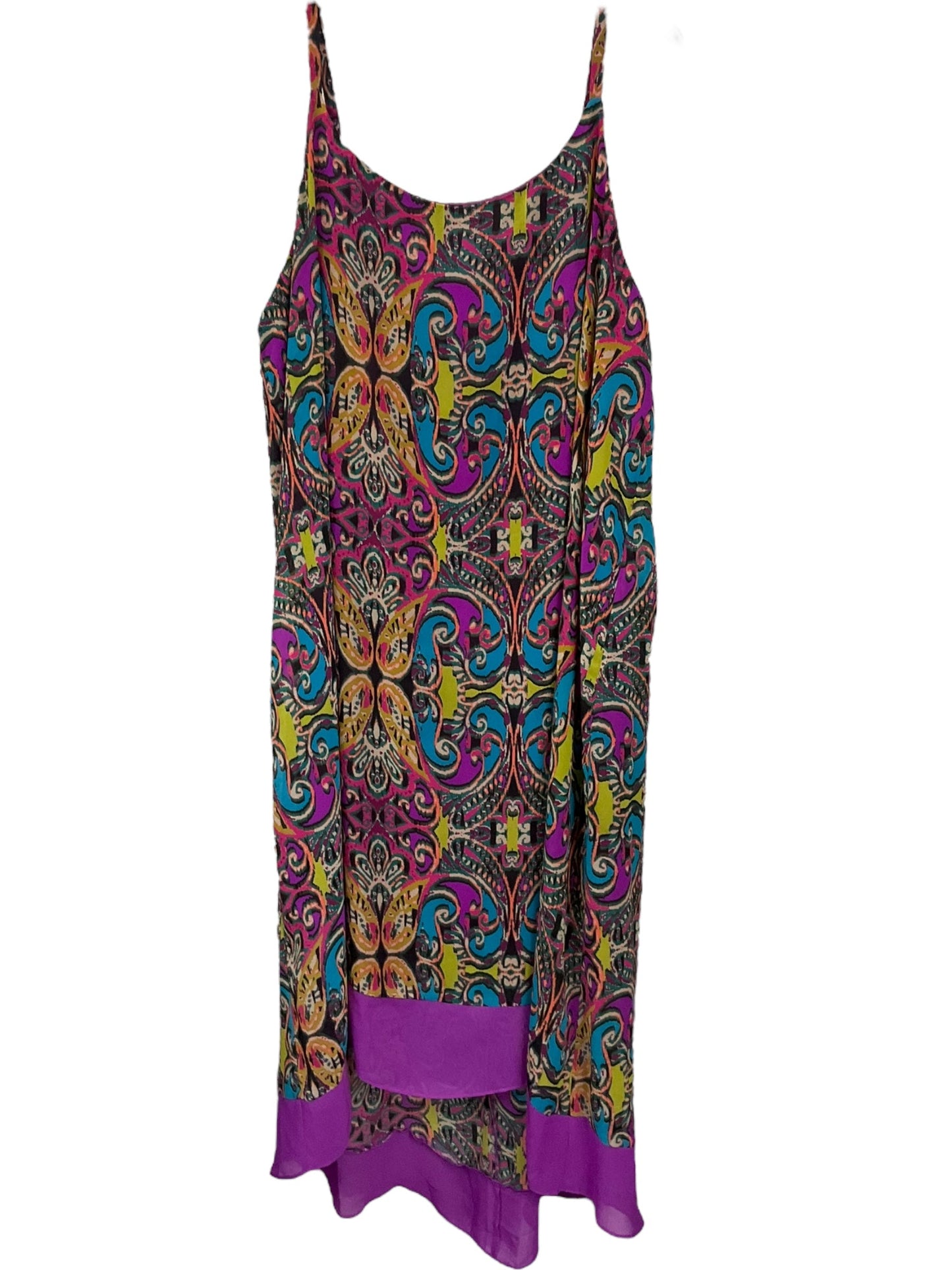 Paisley Print Dress Casual Midi Lane Bryant, Size 2x