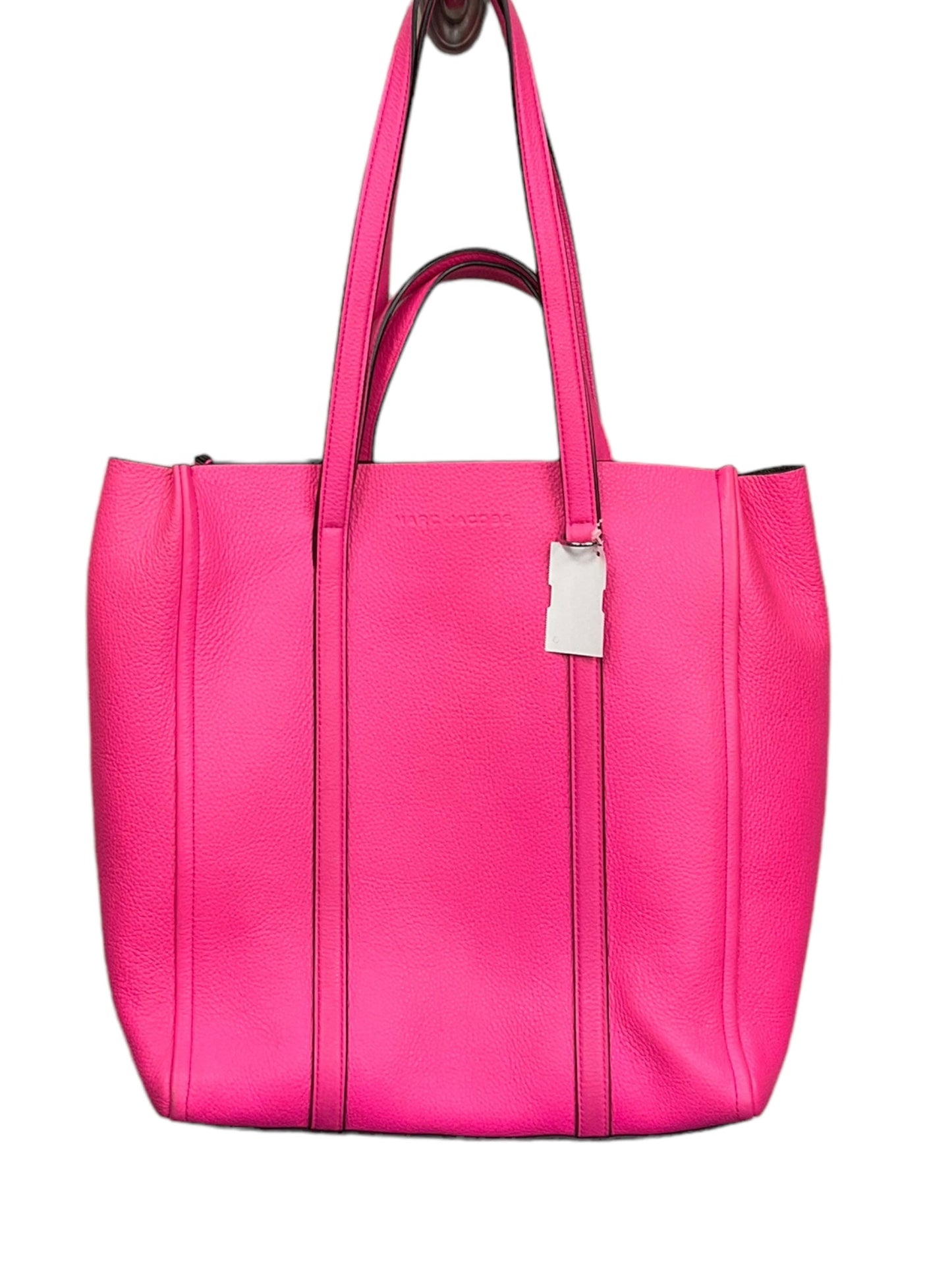 Pink Tote Leather Marc By Marc Jacobs, Size Large