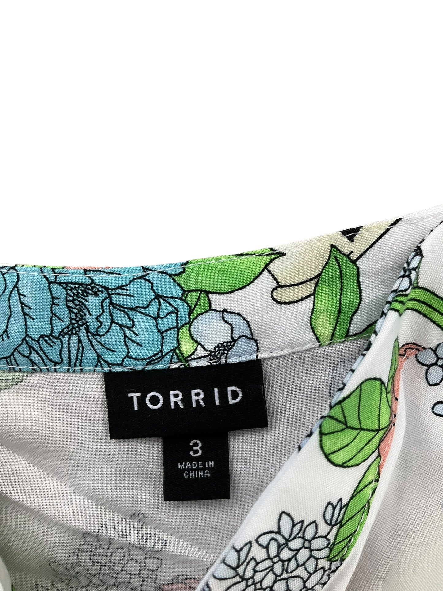 Top Sleeveless By Torrid In Floral Print, Size: 3x