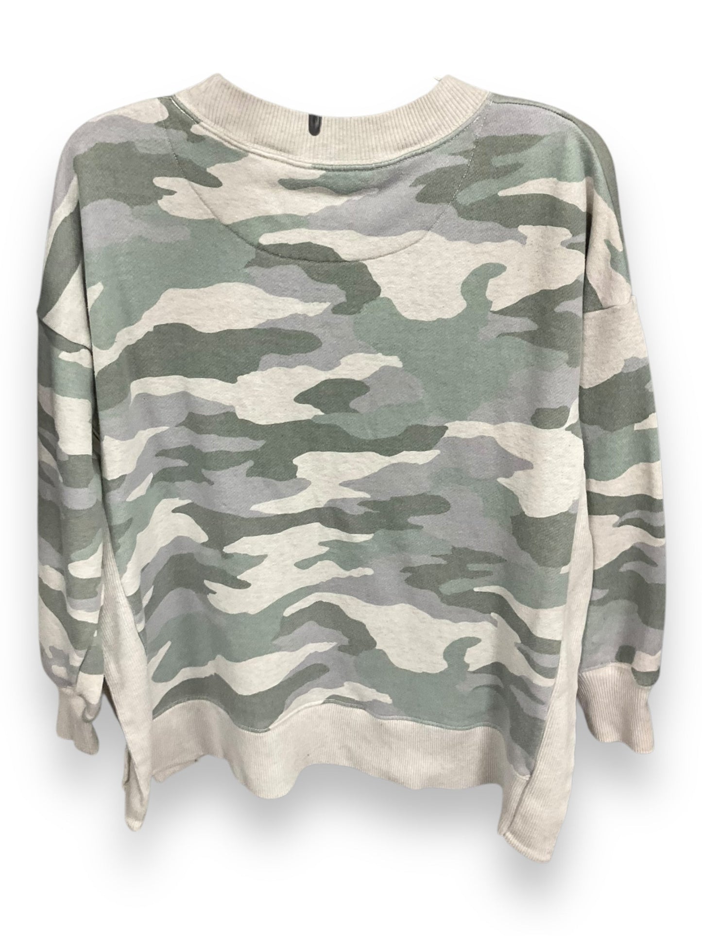 Top Long Sleeve By Aerie In Camouflage Print, Size: M