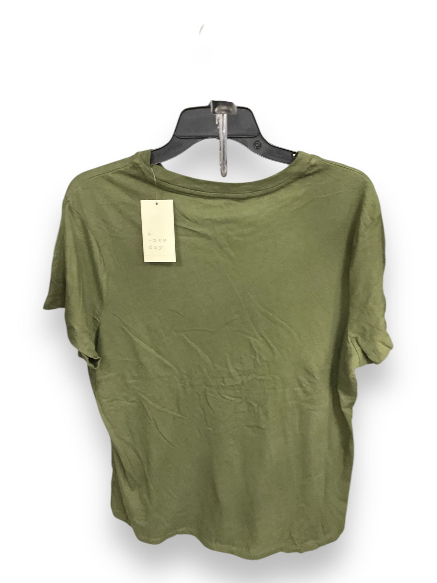 Top Short Sleeve Basic By A New Day In Green, Size: Xl