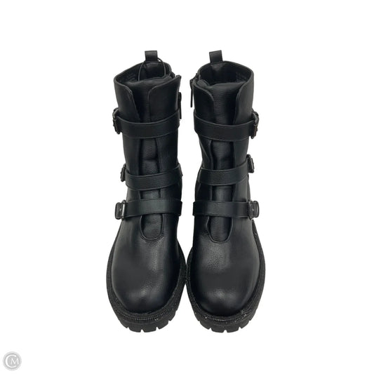 Boots Ankle Flats By Clothes Mentor In Animal Print, Size: 6.5